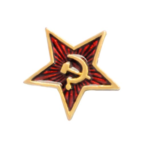 FOMIYES 4 STÜCKE Teiliges Broschen Anstecknadeln mit Fünfzackigem Stern Modische Kommunismus Symbol Brosche aus Langlebiger Legierung Geeignet für Kleidung Taschen Hüte und Schals von FOMIYES