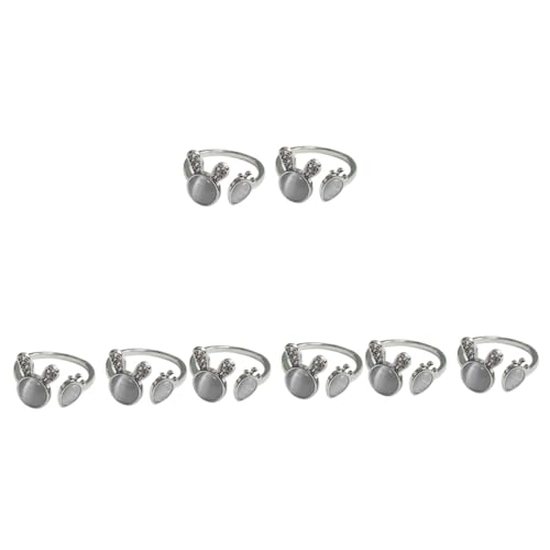 FOMIYES 4 Sätze Damen Ring Mit Kaninchen Karotte Verstellbarer Finger Schmuck Für Mädchen Leichtes Komfortables Design Als Für Familie Und Freunde 2 Stück * 4 von FOMIYES