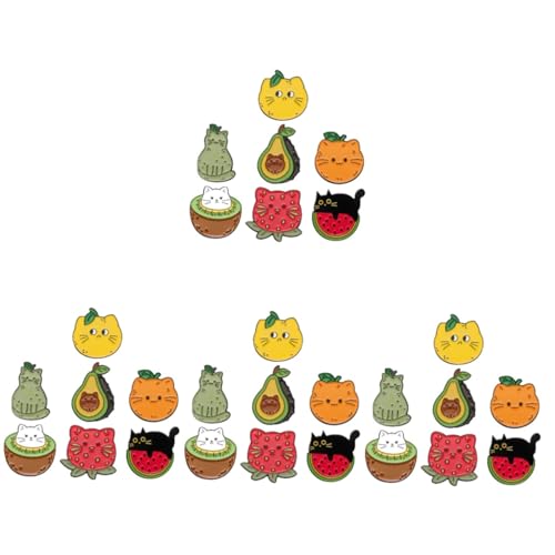 FOMIYES 4 Sätze Katzenmotiv Anstecknadeln Teiliges Cartoon Broschen Metall Dekorative Pins Für Kleidung Schals Hüte Taschen Für Katzenliebhaber 7 Stück * 4 von FOMIYES