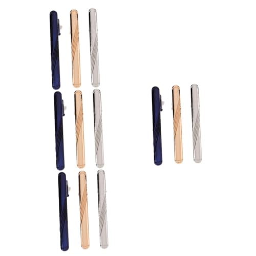 FOMIYES 4 Sätze Krawattenklammer-set Schwarz Fall Krawattenverschluss Bar Regulär Trauzeugen Krawattenklammern Männer Groß Krawattennadeln Nacken Väter Stifte Hochzeit Kupfer 3 Stück * 4 von FOMIYES