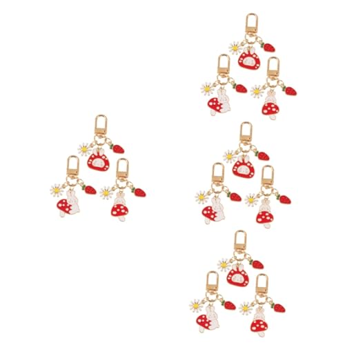 FOMIYES 4 Sätze Metall Schlüsselanhänger Niedlicher Cartoon Hase Schlüsselring Für Taschen Geldbeutel Und Dekoration Robuste Langlebige Anhänger Für Und Besondere Anlässe 3 Stücke * 4 von FOMIYES