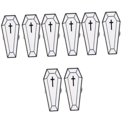 FOMIYES 4 Sätze Retro Coffin Brosche Halloween Cartoon Pin Chic Kleidung Dekoration Für Männer Und Frauen Für Kostüme Und Accessoires 2 Stück * 4 von FOMIYES