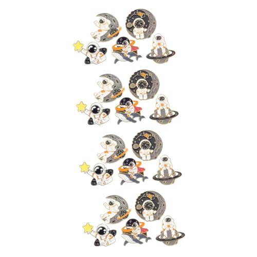 FOMIYES 4 Sätze Teiliges Astronauten Broschen Kreative Anstecker Für Kleidung Taschen Schals Hochwertige Emaille Pins Cartoon Design Für Damen Langlebig Stylisch 5 Stück * 4 von FOMIYES