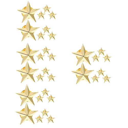 FOMIYES 4 Sätze Teiliges Stern Broschen Anstecknadeln Für Jacken Taschen Hüte Dekorative Clip Abzeichen Für Frauen Für Partys Halloween Geburtstage 8 Stücke * 4 von FOMIYES