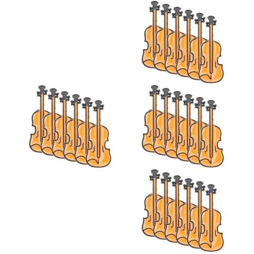 FOMIYES 4 Sätze Violin Broschen Für Damen Und Herren Metall Anstecknadeln Für Kleidung Schals Und Hüte Kreative Instrumenten Dekoration Für Und Anlässe 6 Stück * 4 von FOMIYES