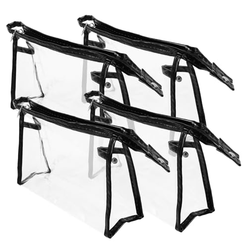 FOMIYES 4 Stck Teiliges Transparentes Kosmetiktaschen mit Robustem Reißverschluss Tragbare Make Up Organizer Vielseitig als Kulturtasche und Aufbewahrungsbeutel für Damen und Reisen von FOMIYES
