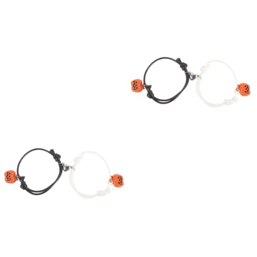 FOMIYES 4 Stck. Halloween Armband mit Dekorativem Kürbisanhänger Leichtes Charm Armband für Mädchen Robust und Langlebig für Alltag und Festlichkeiten Wie Halloween und Weihnachten von FOMIYES