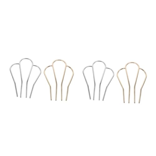 FOMIYES 4 Stck. Teiliges Haarschmuck Metall Haarkamm Haarnadel mit Chinesischem Design Vintage Haarstab für Eleganten Look Langlebig und Sicher für Damen Alltag und Festtage von FOMIYES
