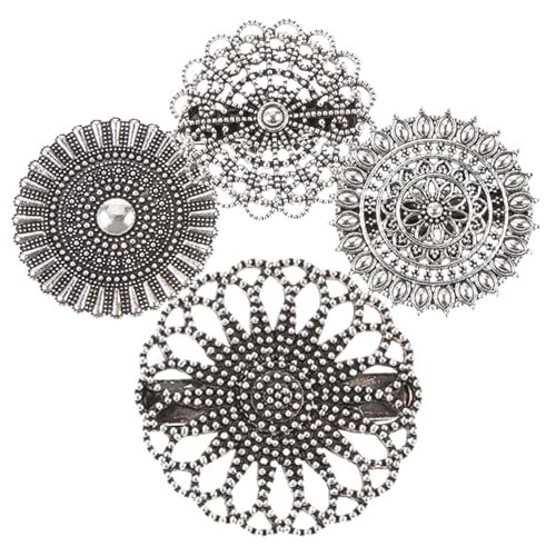 FOMIYES 4 Stck. Vintage Blumen brosche Zubehör Stifte Hey für Form Dame Brosche Kleidung Brosche Dekorative Stift dekorative Broschennadel Hochzeitskleid Brosche Legierung von FOMIYES