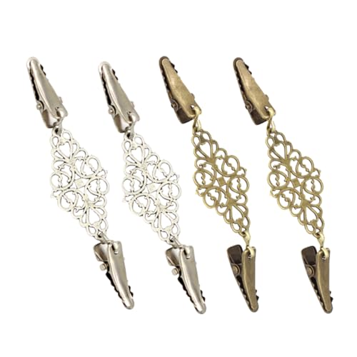 FOMIYES 4 Stück Antike Clips für Cardigans Kleider und Schals mit Sicherem Halt und Elektroplattierter Oberfläche für Einen Eleganten Look von FOMIYES