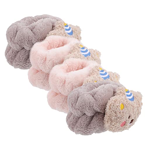 FOMIYES 4 Stück Armband waschen face washing wristbands wash bands Stirnbänder für das Haar-Make-up von Frauen Armbänder Armband zum Waschen des Gesichts Handgelenk Waschbänder Falsch von FOMIYES