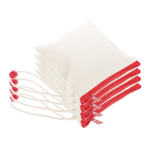 FOMIYES 4stücke Canvas Mini Reißverschluss-münztaschen Handgefertigte Stoffbeutel Für Schmuck Und Kleingeld Praktische Aufbewahrung Für Damen Und Zuhause von FOMIYES