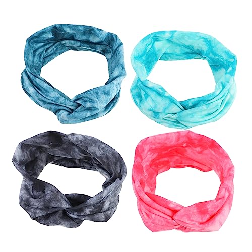 FOMIYES 4stücke Elastische Sport Stirnbänder Für Frauen Haar Bands Schweißband Mit Farbdruckmuster Für Yoga Laufen Und Verschiedene Sporttrainings Hochwertige Materialien Angenehm Zu von FOMIYES