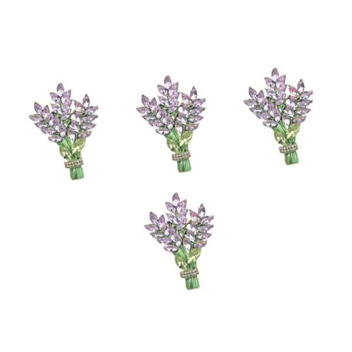 FOMIYES 4 Stück Brosche für Damen Anstecknadel Hochwertigem Legierungsmaterial für Kleidung Hüte Besondere Anlässe Verziert mit Funkelnden Strasssteinen von FOMIYES