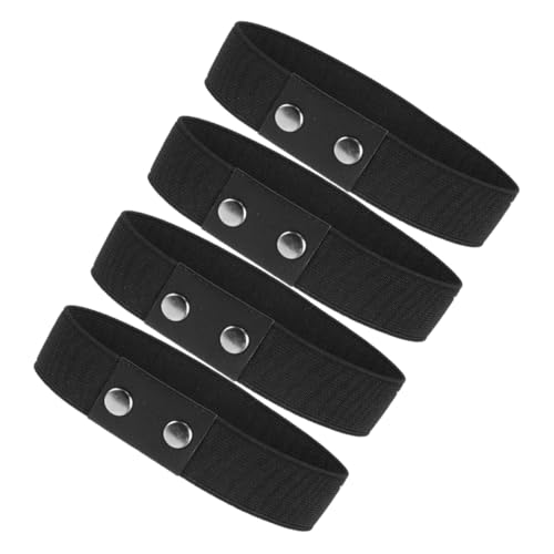 FOMIYES 4 Stück Elastische High Heel Schuhriemen Schwarz Anti rutsch Knöchelriemen für Damen Hohe Absätze Sicherer Halt Komfortabler Sitz Kompatibel von FOMIYES