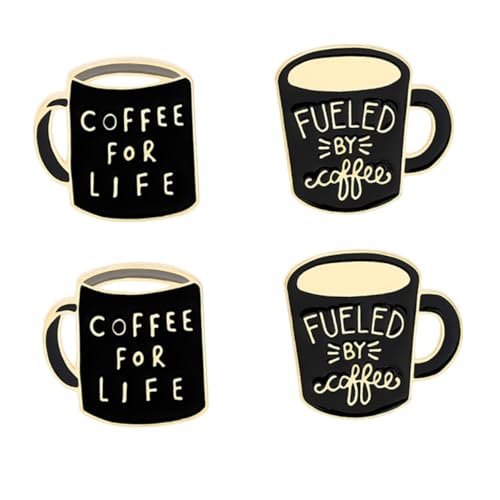 FOMIYES 4 Stück Englische Buchstaben Broschen Kreative Cartoon mode Legierung Unisex Anstecknadeln für Kleidung Schals Hüte Modisches Accessoire für Alltag und Party von FOMIYES