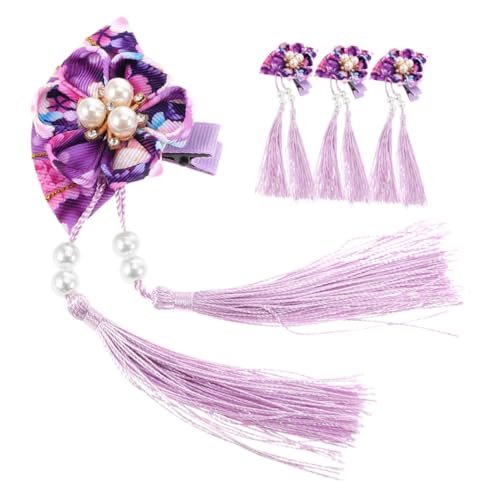 FOMIYES 4 Stück Fan und Quasten Haarschmuck für Mädchen für Hanfu und Kimono Outfits Perfektes Accessoire für Feste und Fotoshootings Design FOMIYES 4 Stück Fan und Quasten Haarschmuck für Mädchen für Hanfu und Kimono Outfits Perfektes Accessoire für Feste und Fotoshootings Design von FOMIYES
