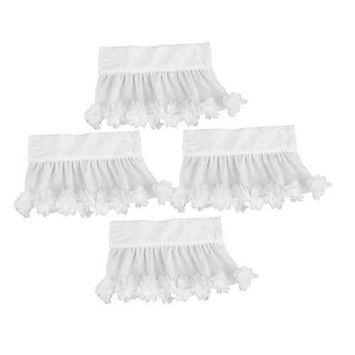 FOMIYES 4 Stück Französische Spitze Armschützer für Damen Abnehmbare Stilvolle Blumen-spitzenmanschetten Weiche Chiffon-attrappen für Formelle und Freizeit Outfits von FOMIYES