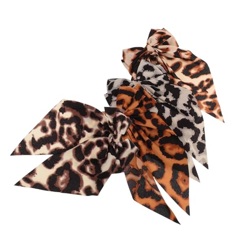 FOMIYES 4 Stück Giant Leopard Haarschleifen mit Langem Weiche Große Schleifen-haarspangen für Damen und Mädchen Gepolstert Vielseitig für Pferdeschwanz und Hochsteckfrisuren Trendiges FOMIYES 4 Stück Giant Leopard Haarschleifen mit Langem Weiche Große Schleifen-haarspangen für Damen und Mädchen Gepolstert Vielseitig für Pferdeschwanz und Hochsteckfrisuren Trendiges von FOMIYES