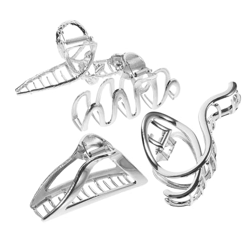 FOMIYES 4 Stück Große Haarklammern aus Metall Teiliges für Dünnes Haar Damen Modische Haarklammern Haarschmuck für Alltag Party und Hochzeit Rutschfeste Haarklammer mit Starker Fixierung von FOMIYES