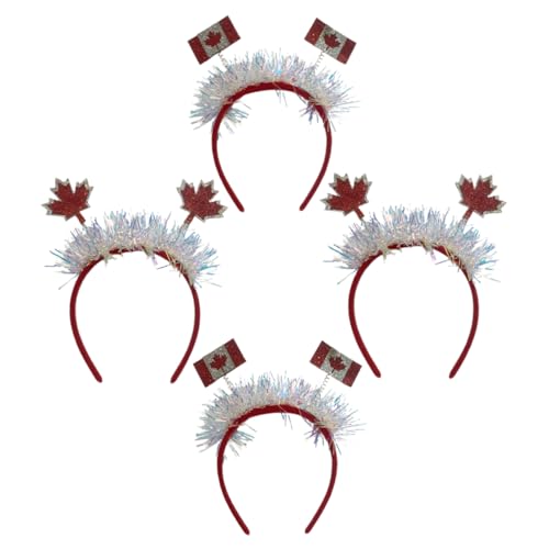 FOMIYES Elegante Stirnbänder Für Frauen Party-haarreifen 4er-pack Karnevals-stirnband Kanadisches Ahornblatt Für Party von FOMIYES