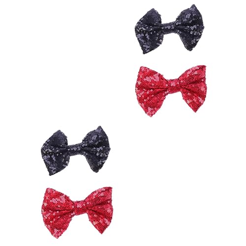 FOMIYES 4 Stück Haarschmuck Haare Für Kinder Bowknot-haarspangen Haar Klammern Bowknot-haarnadeln Mädchen Haarspange Kopfbedeckung Krawatte Baby von FOMIYES