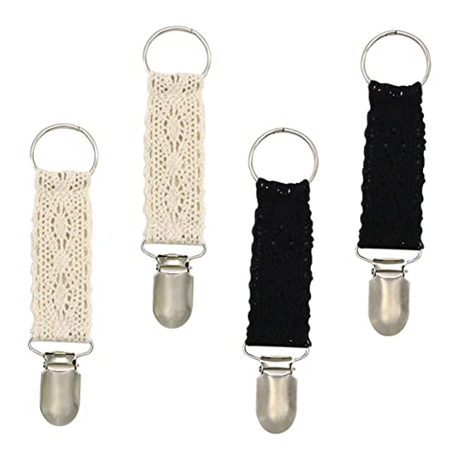 FOMIYES 4stücke Reisehutclip Hutclip Für Unterwegs Tasche Taschenklammer Hutclip Aus Spitze Huthalterklammer Huthalterklammer Mehrzweck-hutklammer Clip Für Hut Taschenclip Für Draußen von FOMIYES