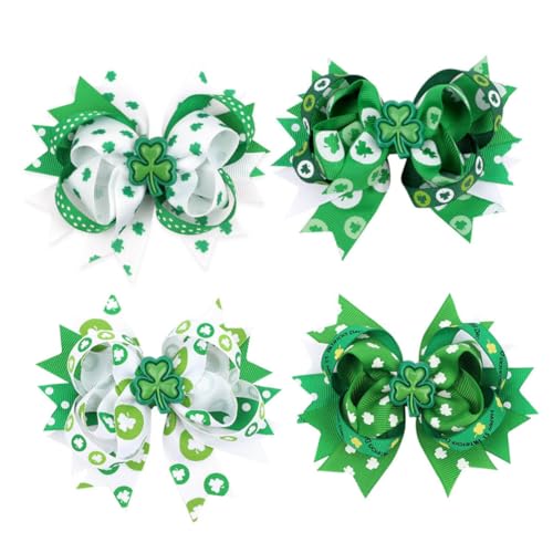 FOMIYES S Day Haar-accessoires 4er-pack Haarspangen Mit Schleife Für Damen Einfach Zu Tragen von FOMIYES