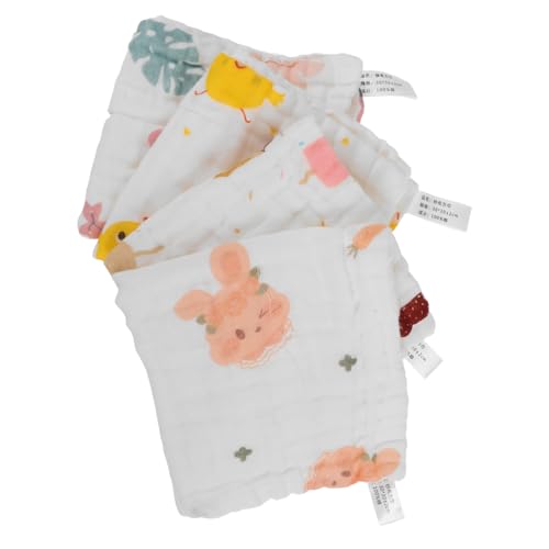 FOMIYES 4stücke Babywaschlappen Aus Weicher Baumwolle Waschlappen Für Junge Mädchen Und Neugeborene Badetücher Gesichtstücher Zum Sanften Waschen von FOMIYES