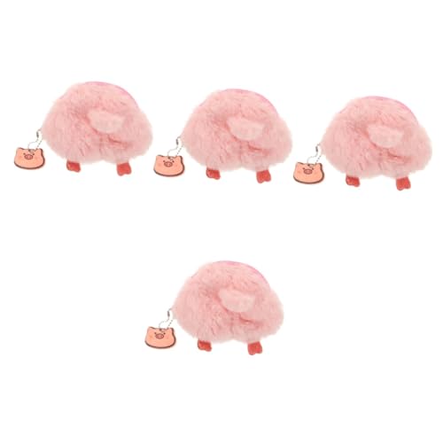 FOMIYES 4 Stück Kleines Portables Cartoon Münzgeldbörse mit Reißverschluss Flauschige Mini Geldbörse für Frauen Praktische und Langlebige Münzgeldtasche für Taschen und Unterwegs Leicht von FOMIYES