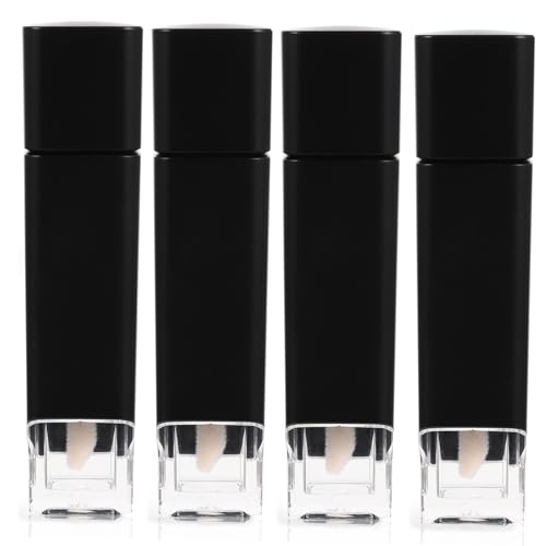 FOMIYES 4 Stück Leere Lip Gloss Röhrchen Lippenbalsam Behälter für Transparente und Farbliche Designs zum DIY von Lipgloss und Lippenbalsam von FOMIYES