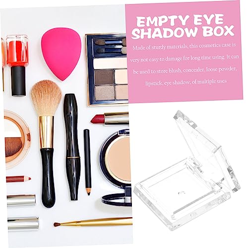 FOMIYES 4 Stück Leere Transparente Lidschatten Pfännchen Quadratisch Leichte Kompakte Kosmetik Döschen zum Nachfüllen Vielseitig für Lippenbalsam Lidschatten für Reisen und DIY Make Up von FOMIYES