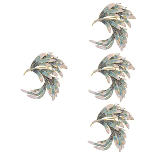 FOMIYES 4 Stück Leichtgewichtige Halb Dreh Design Damen Brosche Anstecknadel für Pullover Schals Jacken Accessoires Stilvoller Schmuck für Besondere Anlässe von FOMIYES