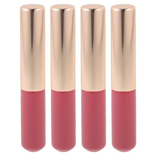 FOMIYES 4 Stück Lippen-Mischpinsel Spot-Concealer-Pinsel Runder Kopf Lippenstift-Rührpinsel Professioneller Lipgloss-Applikator Für Damen Mädchen Accessoires Rosa von FOMIYES