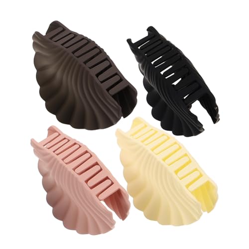 FOMIYES 4 Stück Muschelhaarclips für Frauen Stilvolle Haarklammern für Rückseite Kopfes Robuste Rutschfeste Haarspangen Hautfarbe Accessoires für Meerjungfrau von FOMIYES