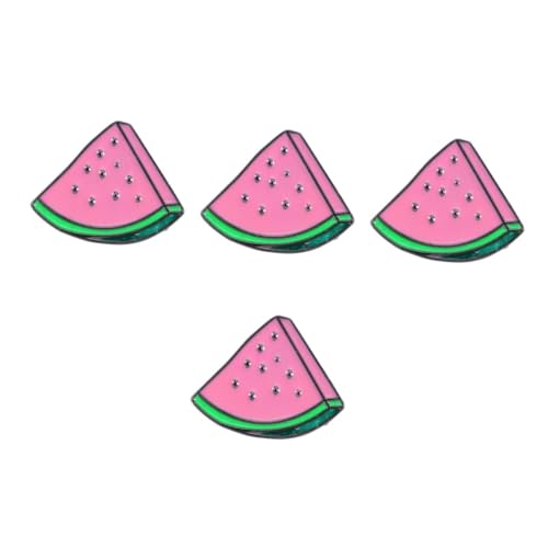 FOMIYES 4 Stück Niedliche Wassermelonen Brosche Langlebiger Legierung Cartoonförmige Anstecknadel Farbecht und Robust Modisches Accessoire für Kleidung Tasche und Rucksack Perfektes für von FOMIYES