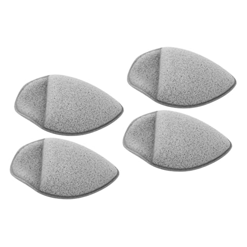 FOMIYES 4 Stück Peeling Gesichtsschwämme mit Spitzem Wiederverwendbare Makeup Entferner Pads Sanfte Gesichtsreinigung Tiefenwirksames Porenreinigungstool für Präzises Abschminken von FOMIYES