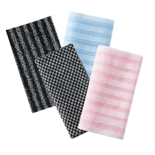 FOMIYES 4 Stück Peeling Handschuh für Sanfter Körperpeeling Weiche und Komfortable für Männer für Zuhause und Reisen Effektive Hautpflege von FOMIYES