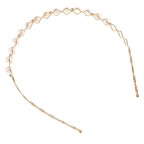 FOMIYES 4 Stück Perlen und Strass Stirnband Damen Eleganter Haarschmuck Hochzeit und Party Leichtes Komfortables Schmuck Haarreif für Alltag und Festliche Anlässe von FOMIYES