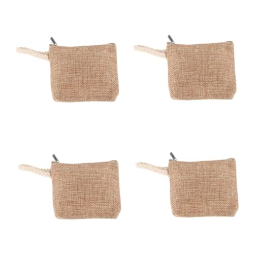 FOMIYES 4 Stück Portabler Reise Make Up Beutel Damen Kleiner Münzbeutel mit Reißverschluss Leichtes Kompaktes Etui für Alltag Freizeit und Vielseitige Nutzung von FOMIYES