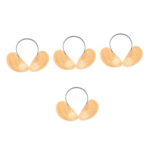 FOMIYES 4 Stück Realistische Fake Ohren Requisiten für Halloween und Cosplay Lebensnahe Übergröße Kostüm Ohren Leichte Kompakte Simulation Menschlicher für Streich und Partyspaß von FOMIYES