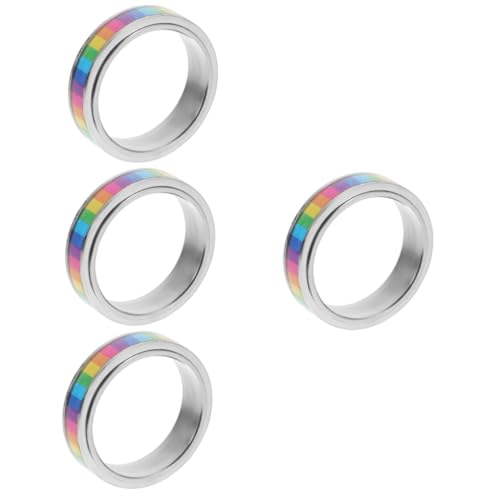 FOMIYES 4 Stück Regenbogen für Frauen Lgbt Pride Langlebiger Modisches Accessoire für Besondere Anlässe Hautfreundlich für Frauen von FOMIYES