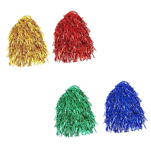 FOMIYES 4 Stück Regen Perücke Schmink Sachen Echthaar Nasse Und Wellige Lace-front-perücken Foliert Haarperücken £5 Glitzerperückenfolie Folie Lametta Perücke Cosplay Perückenkappe Plastik von FOMIYES