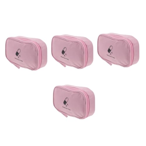 FOMIYES 4 Stück Reise Medikamententasche Langlebig Medikamentenaufbewahrung Organizer Box für Unterwegs Camping Outdoor Home Notfalltasche Klein Rosa FOMIYES 4 Stück Reise Medikamententasche Langlebig Medikamentenaufbewahrung Organizer Box für Unterwegs Camping Outdoor Home Notfalltasche Klein Rosa von FOMIYES
