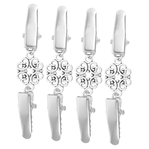 FOMIYES 4stücke Kleiderclips Für Damenbekleidung Pulloverclips Aus Legierung Retro-kragenclips Schal-cardiganclips Pullover-schalclipkette von FOMIYES