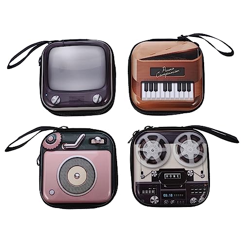 FOMIYES 4stücke Kleine Retro Geldtasche Münzbörse Multifunktionale Aufbewahrungstasche Cartoon Design Leicht Kompakt Für Junge Mädchen Frauen Herren von FOMIYES
