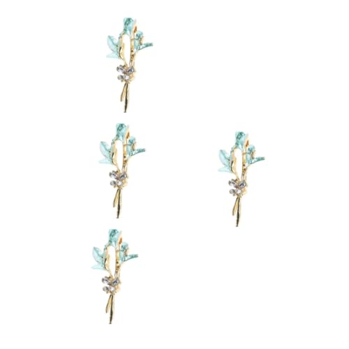 FOMIYES 4 Stück Schmetterling Brosche Pin Zinklegierung und Strass Dekorative Anstecknadeln für Vielseitiger Schmuck für Kleider Taschen Hüte bei Besonderen Anlässen von FOMIYES