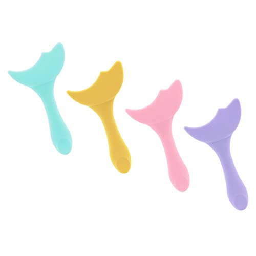 FOMIYES 4 Stück Silikon Eyeliner Schablonen für Makup Multifunktionale Make Up Hilfsmittel für Anfänger Einfacheren Anwendung von Lidschatten und Mascara Zufällige Farbe von FOMIYES