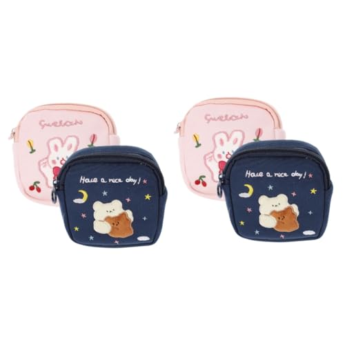 FOMIYES 4 Stück Tante's Handtuch-Aufbewahrungstasche Kleine Periodentasche Münzwechseltaschen Taschenorganizer Für Tragetasche Periodentaschen Für Mädchen Im Teenageralter Beutel Baumwolle von FOMIYES