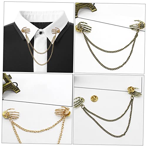 FOMIYES 4 Stück Teilige Broschen mit Kreativer Hand Quaste Dekorative Anstecknadel für Anzug Vielseitig Verwendbar für Kleidung Taschen und Schals Langlebig und Stilvoll von FOMIYES